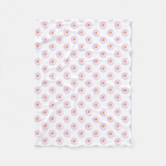 Floral pattern fleece blanket (Front)