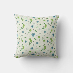 Floral Pattern Flower Bloom 16" x 16" Cushion