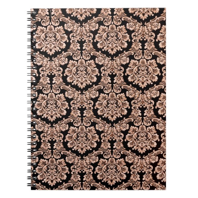 Floral pattern. Flower marigold seamless backgroun Notebook (Front)