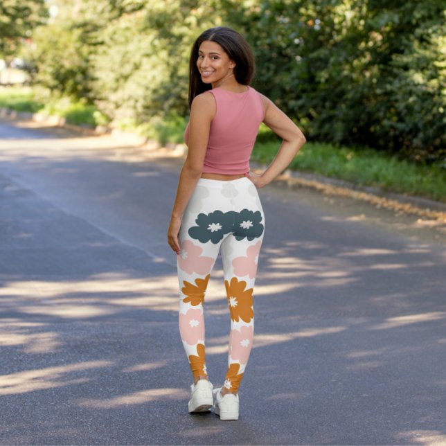 Floral Pattern Flowers Leggings (Nature Cute Flowers Pattern Floral)