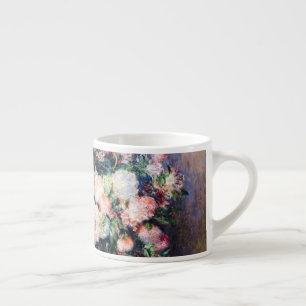 Floral Pattern Flowers Red Pink White Foliage Espresso Cup