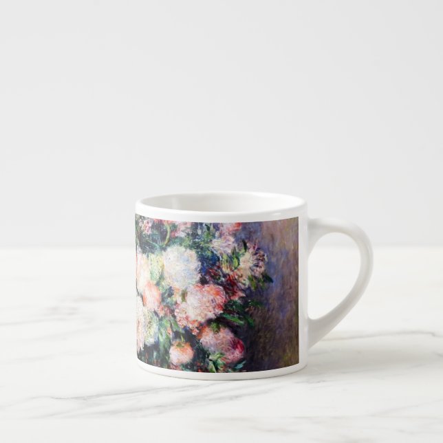 Floral Pattern Flowers Red Pink White Foliage  Espresso Cup (Right)