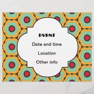 Floral pattern flyer