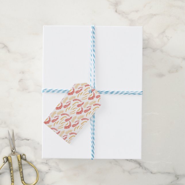 Floral pattern gift tags (With Twine)
