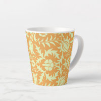 Floral Pattern, gold and pastel yellow design,