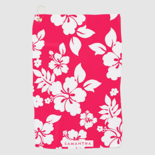 Floral Pattern Golf Towel