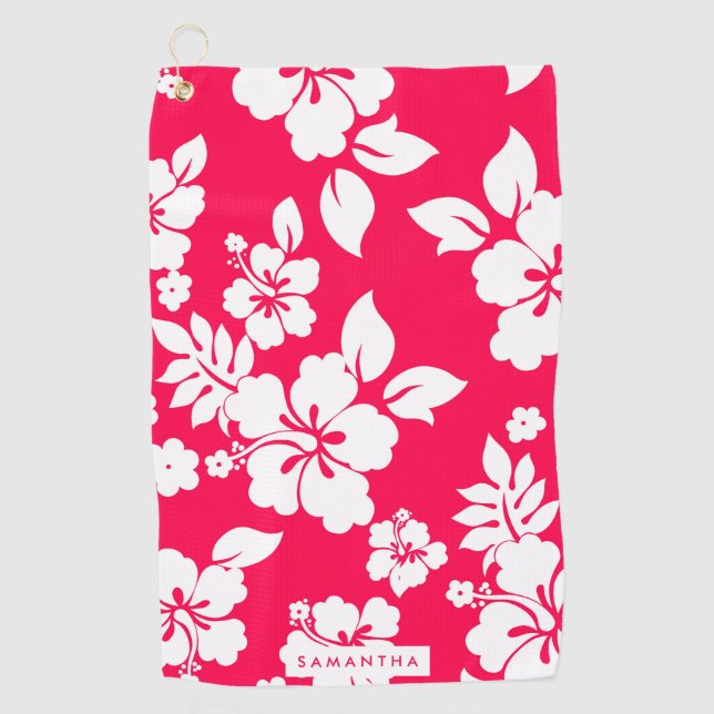 Floral Pattern Golf Towel (Front)