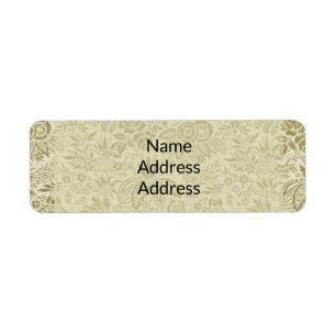 Floral Pattern Green Sage Antique Damask
