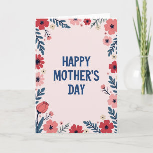 Floral Pattern Greeting Card