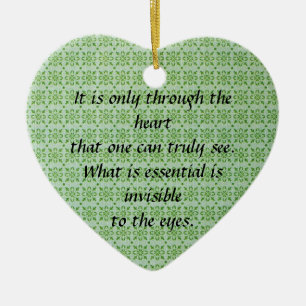 Floral Pattern Heart Ornament