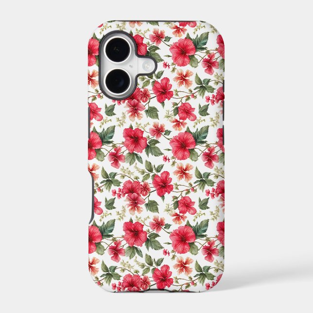 Floral Pattern Hibiscus Flowers (Back)