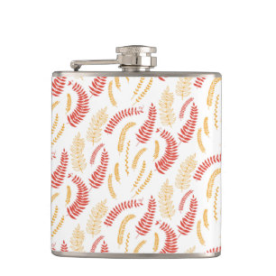 Floral pattern hip flask