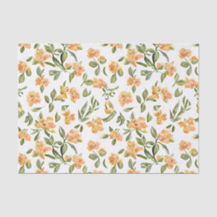 Floral Pattern Honeysuckle Flowers Tissue Paper