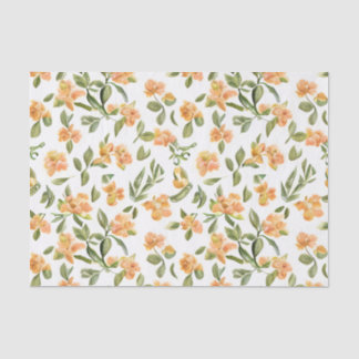 Floral Pattern Honeysuckle Flowers Tissue Paper