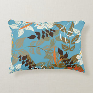 Floral Pattern Illustration: Seamless Vintage Back Decorative Cushion