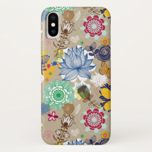 Floral pattern in retro style 3 Case-Mate iPhone case