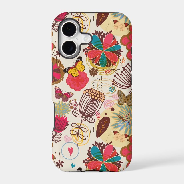Floral pattern in retro style 4 (Back)