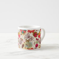 Floral pattern in retro style 4