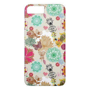 Floral pattern in retro style Case-Mate iPhone case