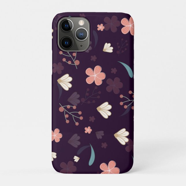 Floral pattern iphone case (Back)