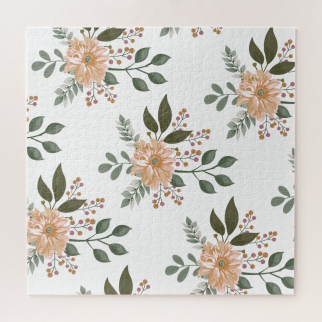 Floral Pattern Jigsaw Puzzle (Horizontal)
