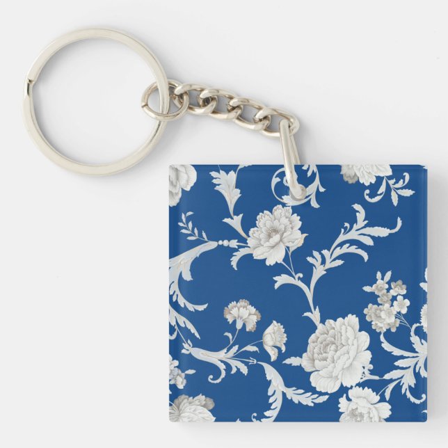 Floral pattern key ring (Front)