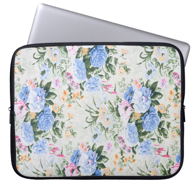 Floral pattern laptop sleeve (Front)