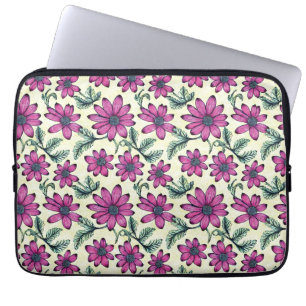 Floral pattern laptop sleeve