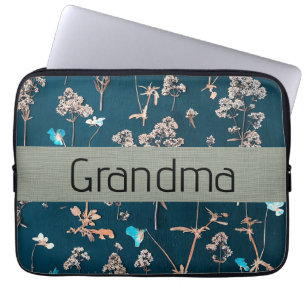 Floral Pattern Laptop Sleeve