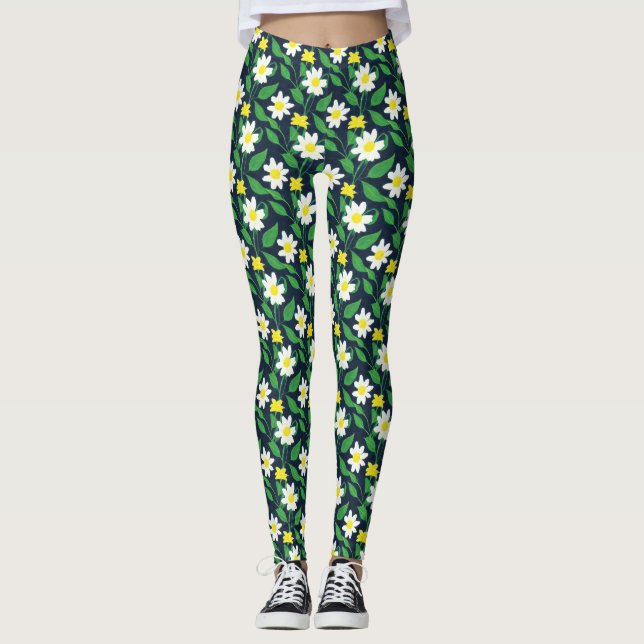 Floral Pattern Leggings (Front)