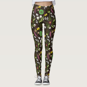 Floral Pattern Leggings