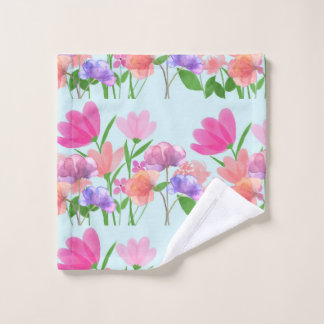 floral pattern light switch cover bath towel set