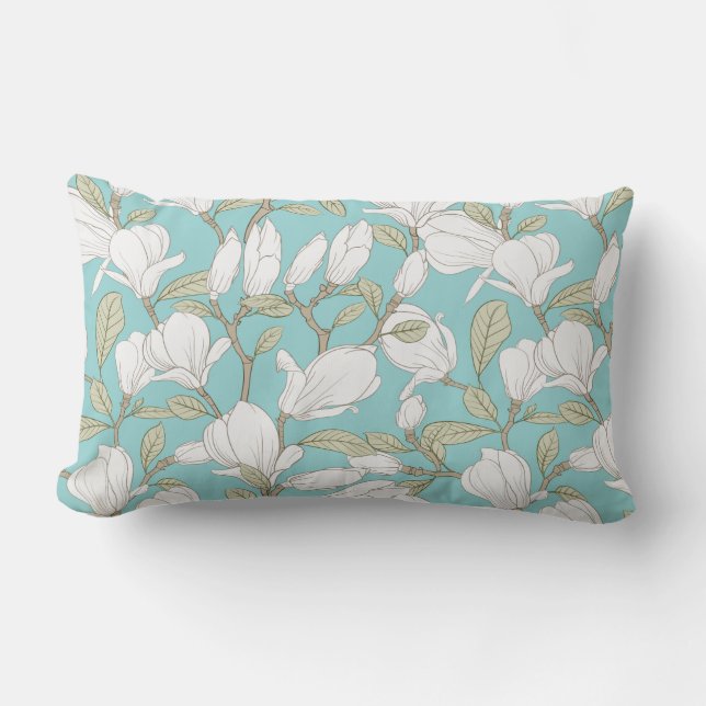 Floral Pattern Lumbar Cushion (Front)