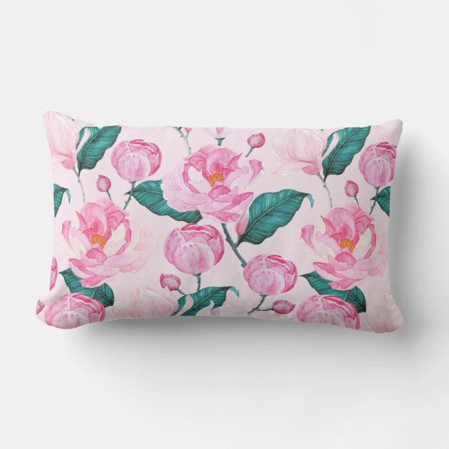 Floral Pattern Lumbar Cushion (Front)
