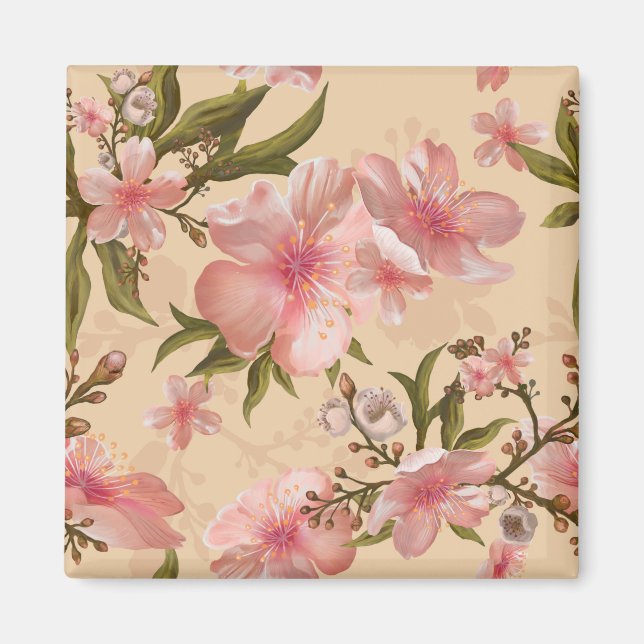 Floral Pattern Magnet (Front)