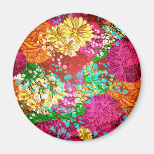 Floral Pattern Magnet