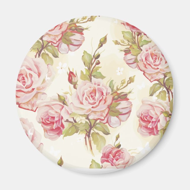 Floral Pattern Magnet (Front)