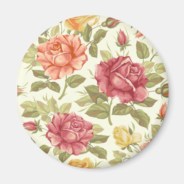 Floral Pattern Magnet (Front)