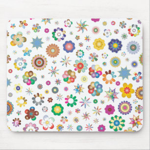 Floral Pattern Mouse Pad