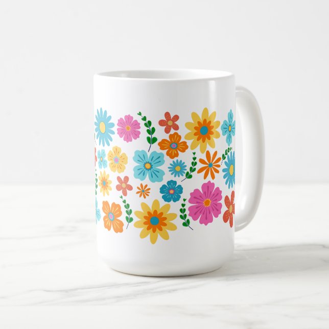 Floral Pattern Mug (Front Right)