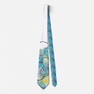 Floral Pattern Neck Tie