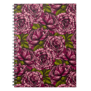 Floral pattern notebook