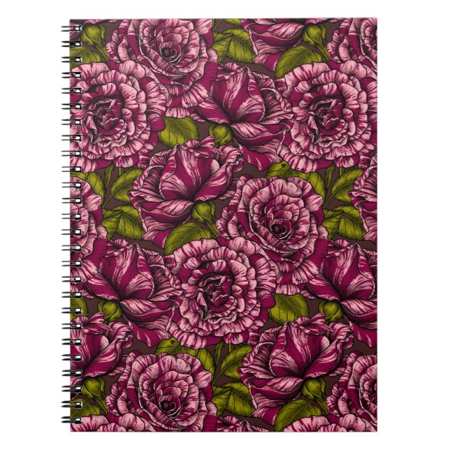 Floral pattern notebook (Front)