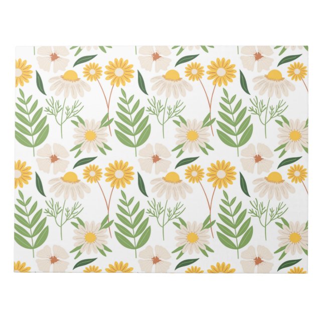 Floral Pattern Notepad (Front)