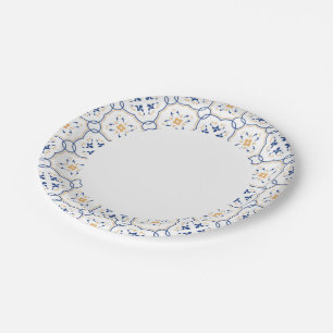 Floral Pattern Paper Plate