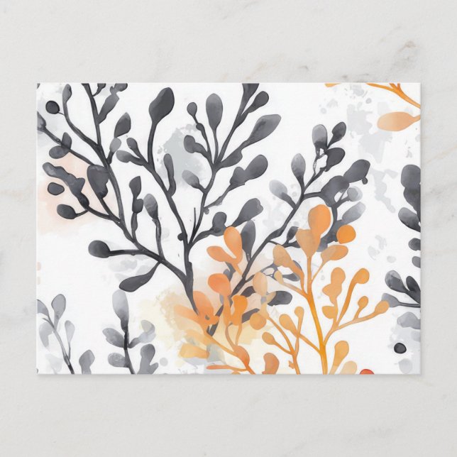 Floral pattern postcard (Front)