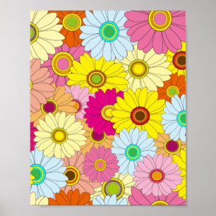 floral pattern poster