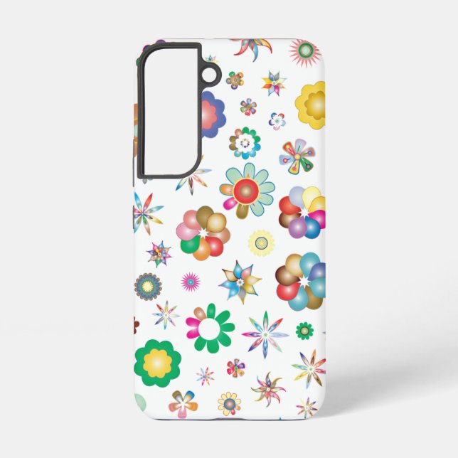 Floral Pattern Samsung Galaxy S22 Case (Back)
