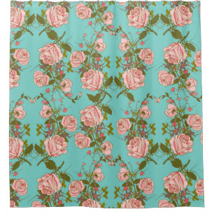 Floral Pattern Shower Curtain