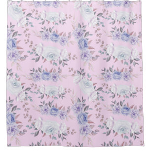 Floral Pattern Shower Curtain